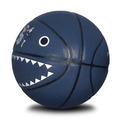 One Piece Laboon Anime Basketball, Official Themed Basketball with Straw Hat Pirates Skull Logo, Wear-resistant Rubber Basketball for Indoor Outdoor Game, Collectible Basketball Gift Box, Anime Sports Gift for One Piece Fans