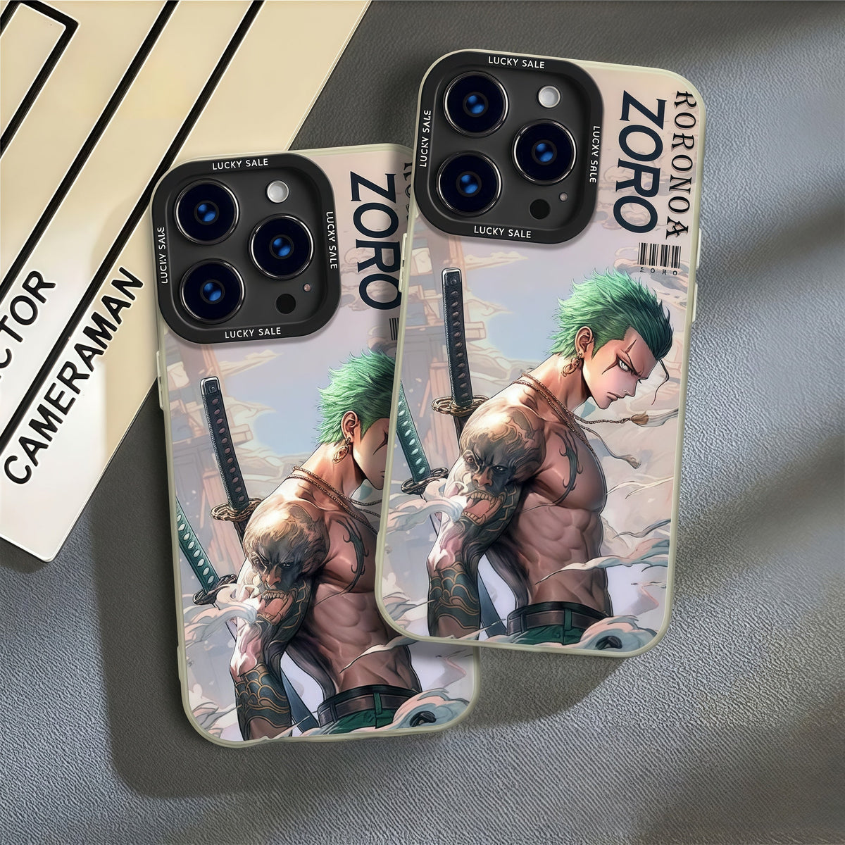 One Piece Roronoa Zoro Anime Phone Case for iPhone, Cool Zoro Swordsman Character Print Protective Case, Shockproof Soft TPU Bumper Cover, Trendy Manga Anime Phone Shell, Anime Merch Gift for One Piece Fans