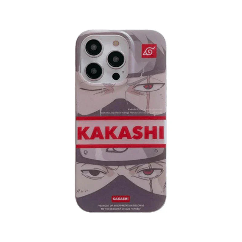 Naruto Anime Phone Case, Naruto Kakashi Sasuke Manga Panel Print Shockproof Hard Protective Phone Cover For iPhone, Cool Anime Character Phone Shell, Anime Fan Gift