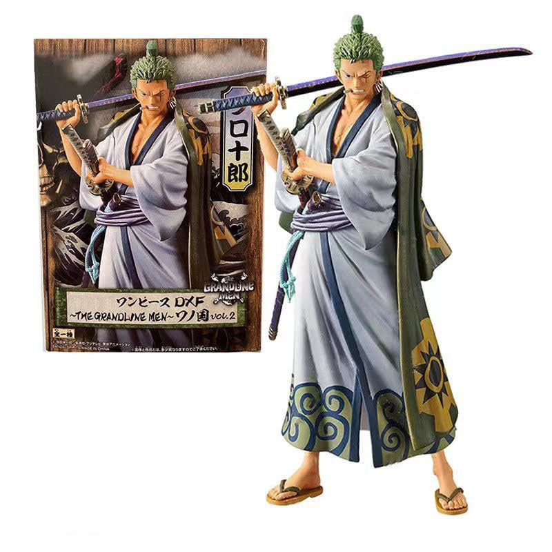 One Piece Wano Country Anime Figures, Luffy Zoro Sanji Nami Robin Chopper Brook Whitebeard PVC Statue, Wano Outfit Collectible Figurine, Desk Shelf Display Decoration, Birthday Gift for One Piece Anime Fans