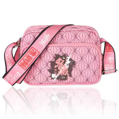 Demon Slayer Anime Crossbody Shoulder Bag, Kimetsu No Yaiba Multiple Character Pattern Sling Messenger Bag, Lightweight Casual Small Camera Bag, Demon Slayer Fan Collectible Daily Gift