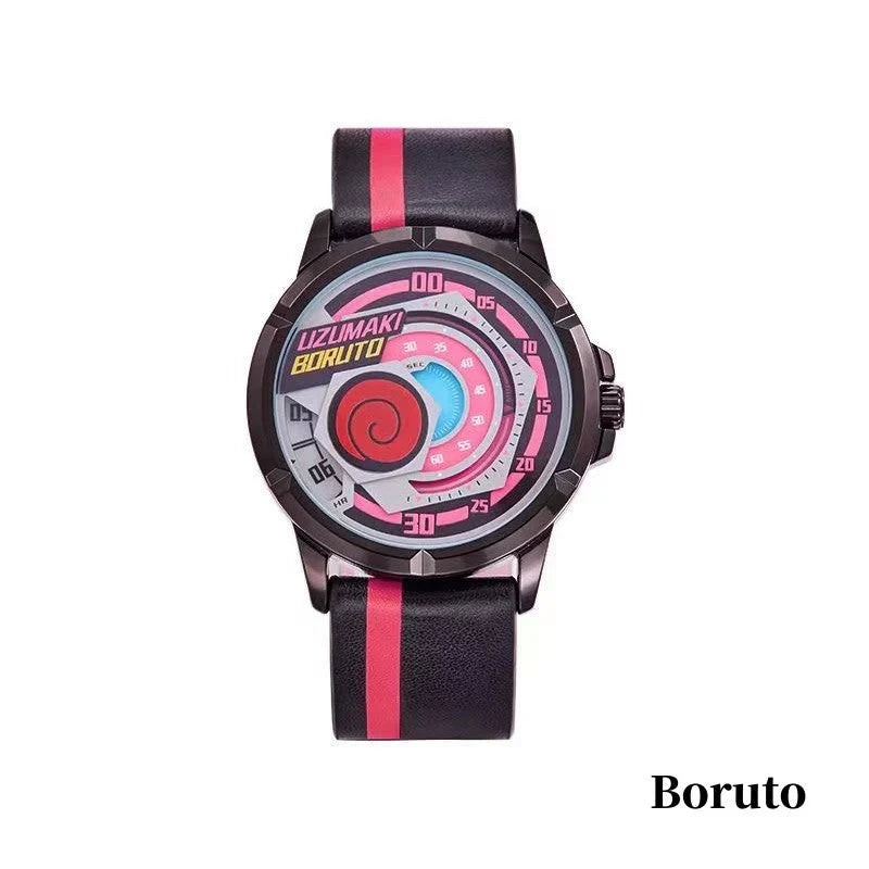 Boruto Naruto Next Generations Anime Wrist Watch, Uzumaki Boruto Sasuke Sarada Sharingan Analog Quartz Watch, Silicone Strap Anime Cosplay Watch, Collectible Gift for Naruto Anime Fans
