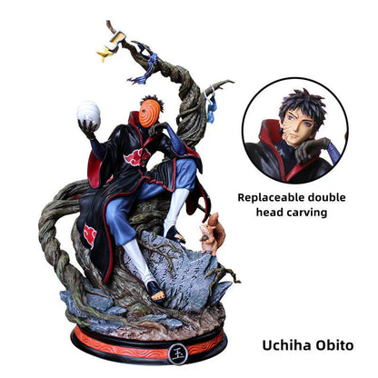 Naruto Akatsuki GK Figure, Anime Akatsuki Members Resin Statue, Itachi Pain Deidara Sasori Zetsu Kakuzu Collectible Figurine, Desktop Ornament, Naruto Fan Merch Gift