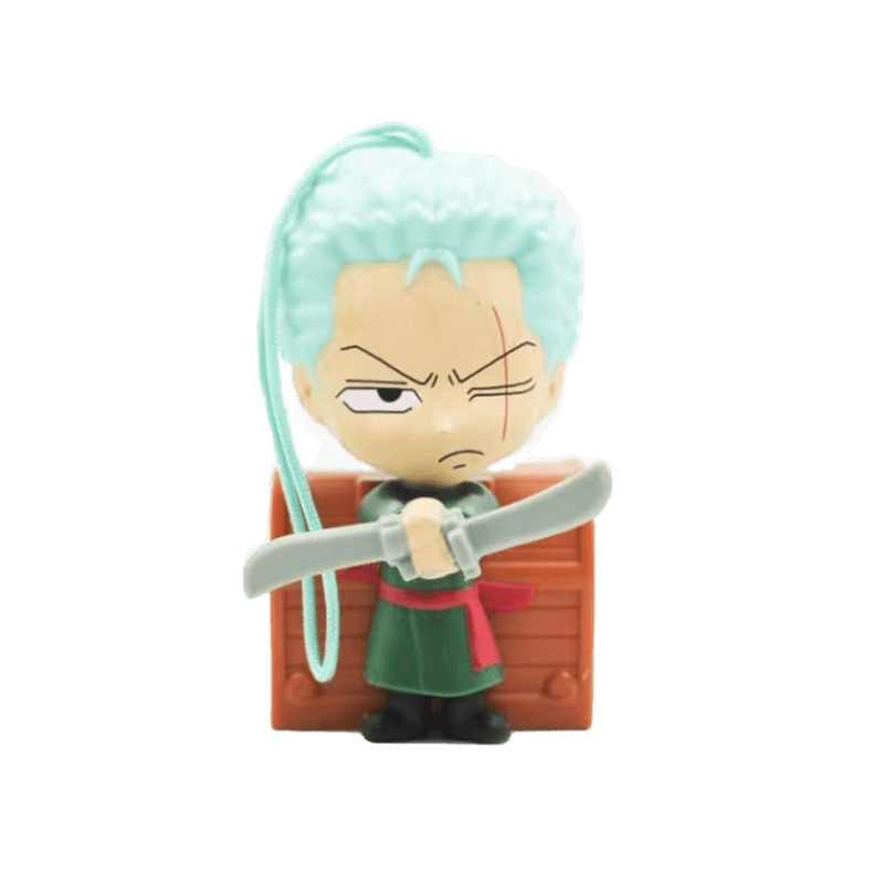 One Piece Q Version Anime Figure USB Charger, Luffy Zoro Sanji Shanks Chopper Cute Mini Figurine Statue, Anime Character Ornament Desktop Decoration Collectible Toy, One Piece Fan Birthday Holiday Gift
