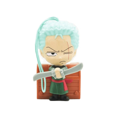One Piece Q Version Anime Figure USB Charger, Luffy Zoro Sanji Shanks Chopper Cute Mini Figurine Statue, Anime Character Ornament Desktop Decoration Collectible Toy, One Piece Fan Birthday Holiday Gift