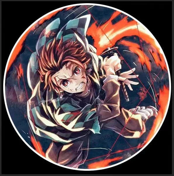Demon Slayer Anime Car Door Projector Lights, HD Welcome Shadow Logo Lamp, Rengoku Tengen Tanjiro Nezuko Pattern Courtesy Light, Wireless Car Door LED Projector, Demon Slayer Car Decor Gift for Anime Fans