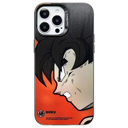 Dragon Ball Z Anime Phone Case, Goku Vegeta Classic Manga Side Face Printed Protective Phone Cover, Matte Shockproof Hard Phone Shell for iPhone, DBZ Dragon Ball Fan Merch Gift