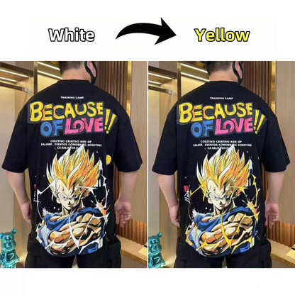 Dragon Ball Vegeta Super Saiyan Big Print Anime T-shirt