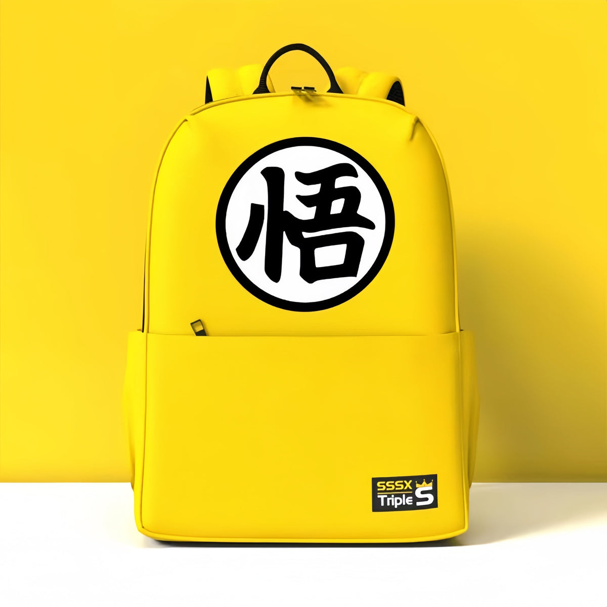 Dragon Ball Z Backpack, Goku Kanji Logo Anime School Backpack, Lightweight Casual Daypack Bookbag, Dragon Ball Character Print Rucksack for Teens Students, DBZ Dragon Ball Fan Merch Gift