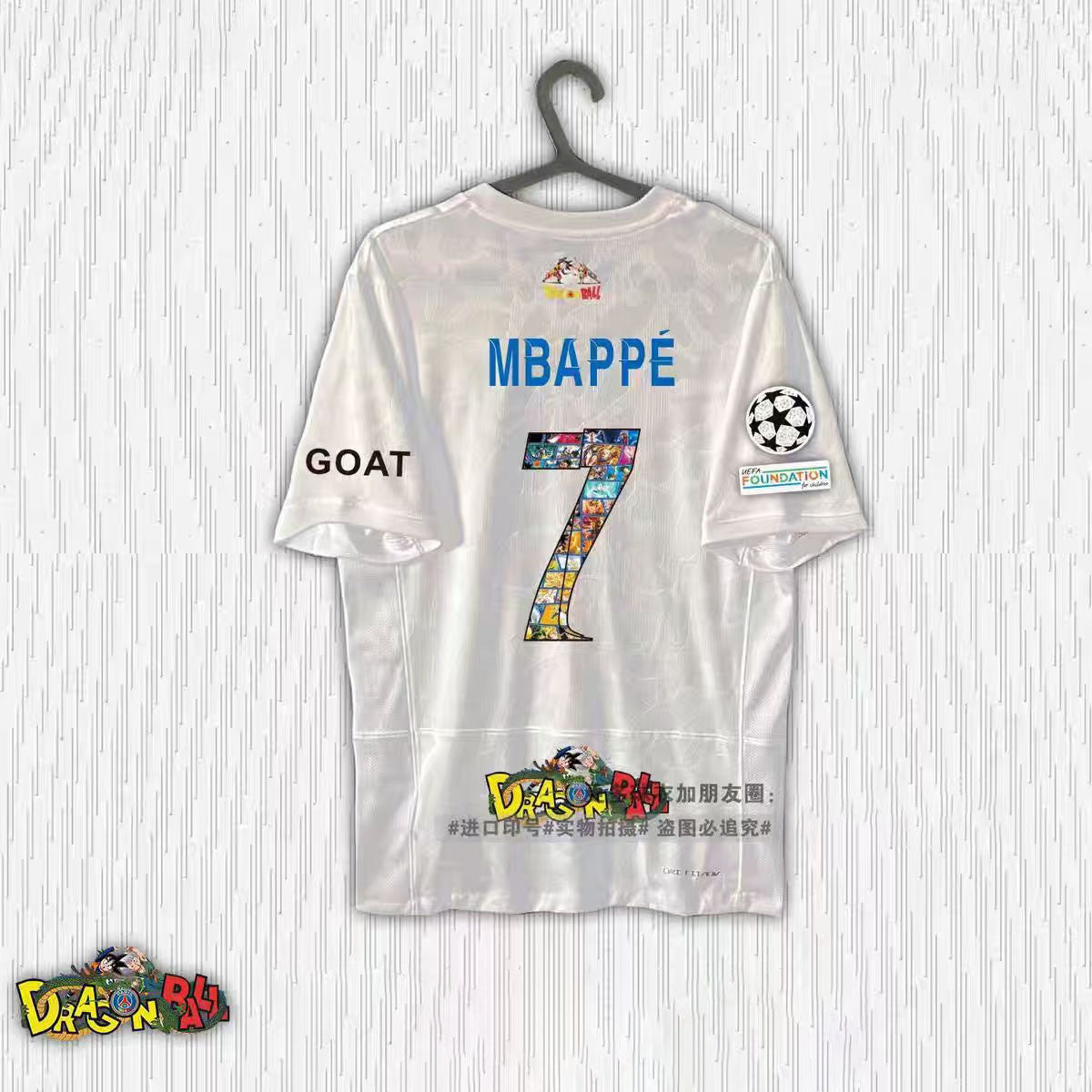 Dragon Ball Collage Print Soccer Jersey Neymar Ramos Mbappe Football Shirt