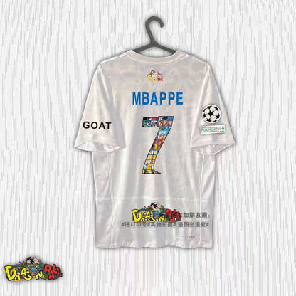 Dragon Ball Collage Print Soccer Jersey Neymar Ramos Mbappe Football Shirt