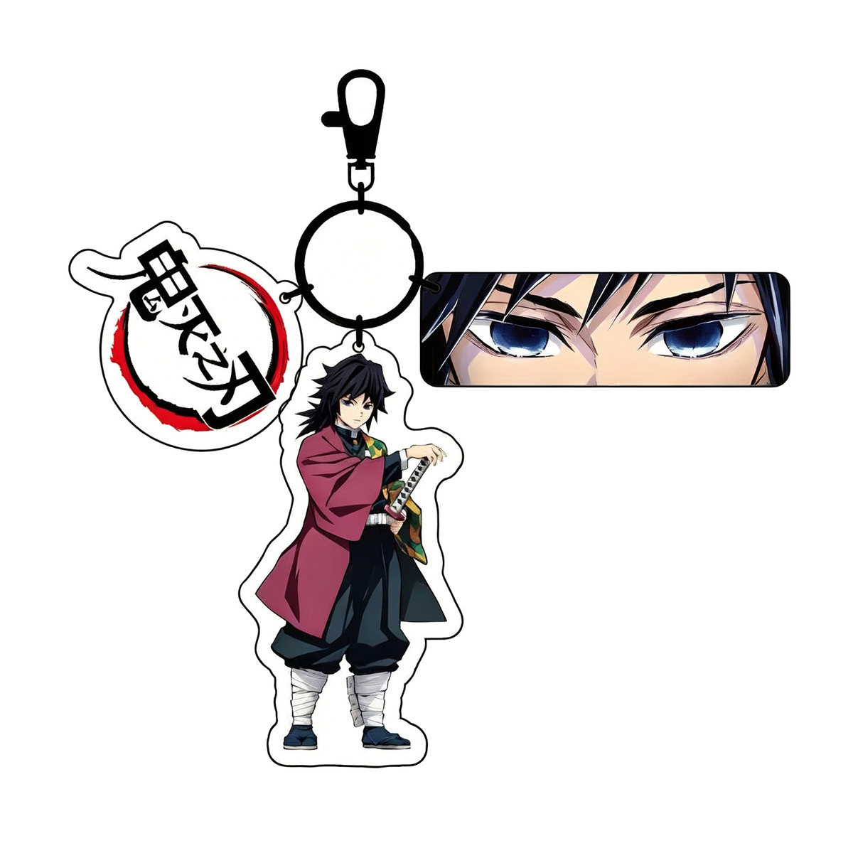 Demon Slayer 3-in-1 Acrylic Anime Character Keychain
