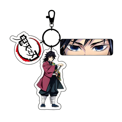 Demon Slayer 3-in-1 Acrylic Anime Character Keychain