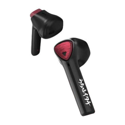 Naruto Akatsuki Red Cloud TWS Wireless Bluetooth Earbuds, Low Latency Gaming Earphones with Akatsuki Charging Case, Anime Naruto Bluetooth Headphones, Collectible Earbuds Gift for Naruto Fans Gamers
