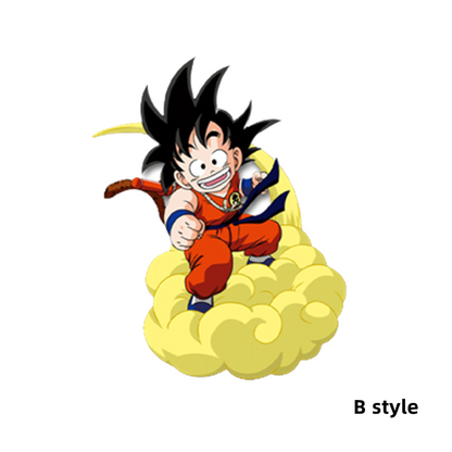 Dragon Ball Goku LED Wall Light, Kid Goku Flying Nimbus Cloud Anime Wall Lamp, DBZ Character Backlit Wall Decor Night Light, Creative Anime Room Wall Art for Dragon Ball Fans Bedroom Decor