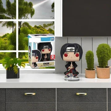 Naruto Anime Pop Figure, Q Version Vinyl Figurine, Kakashi Itachi Sasuke Collectible Statue with Gift Box, Desktop Ornament Anime Fan Birthday Gift
