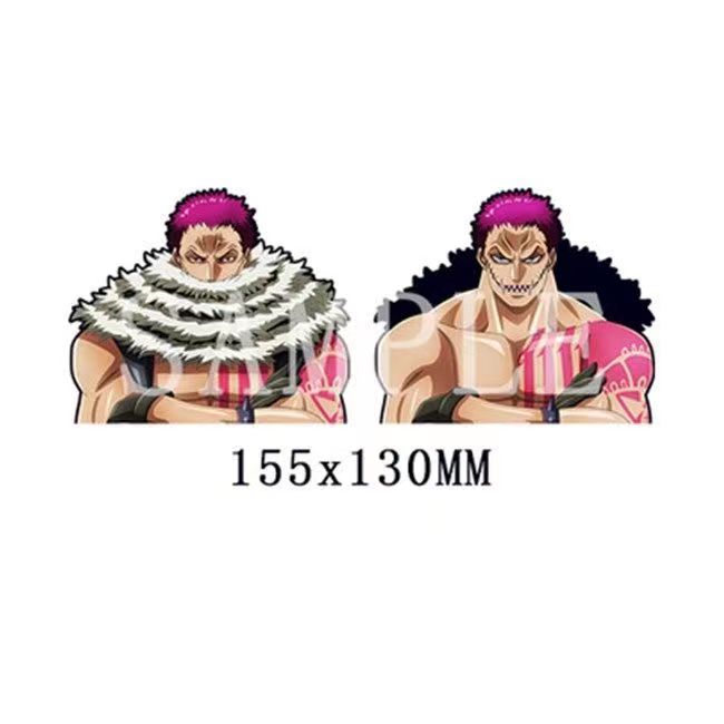 One Piece 3D Motion Stickers, Lenticular Anime Character Decals, Luffy Zoro Nami Changing Image Sticker, Waterproof Peekers Sticker for Car Laptop Water Bottle, One Piece Fans Collectible Decor