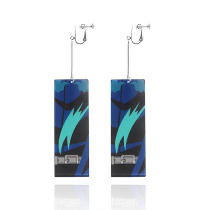 Demon Slayer Anime Earrings, Tanjiro Hanafuda Drop Dangle Earrings, Multiple Styles Acrylic Cosplay Earrings, Demon Slayer Kimetsu No Yaiba Jewelry, Anime Cosplay Accessories Gift for Demon Slayer Fans