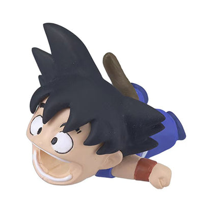 Dragon Ball Anime Cable Bite Charger Cable Protector, Goku Super Saiyan Vegeta Majin Buu Cable Saver, Anime Figure Data Cable Sleeve, Cute Cable Bite Protector for iPhone Charging Cord, Dragon Ball Fans Collectible Gift