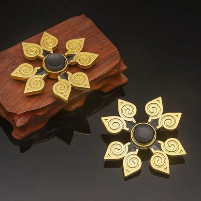 Naruto Anime Metal Fidget Spinner, Gaara Cosplay Alloy Hand Spinner, Portable Stress Relief Fidget Toy, Cool Rotating Desk Decoration, Anime Collectible Toy Gift for Kids Adults Naruto Fans