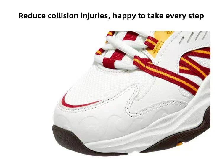 Demon Slayer Rengoku Kyojuro Themed Chunky Sneakers, Anime Flame Pattern Dad Shoes, Women’s Thick Sole Platform Walking Shoes, Non Slip Casual Sports Trainer, Cosplay Daily Wear Sneaker for Anime Fans