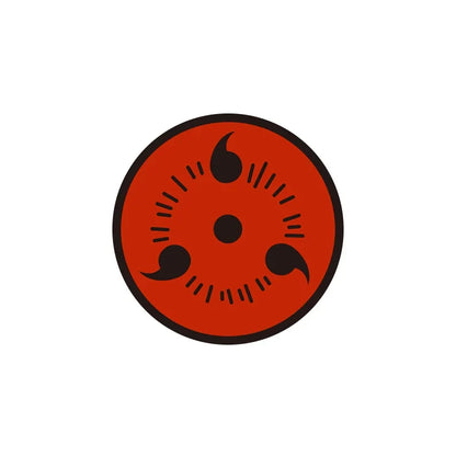 Naruto Anime Sharingan Metal Pin Badge Set, Leaf Village Symbol Akatsuki Cloud Uchiha Brooch Collection Box, Ninja Kunai Pendant, Cosplay Lapel Pins, Collectible Gift for Naruto Anime Fans Teens Adults