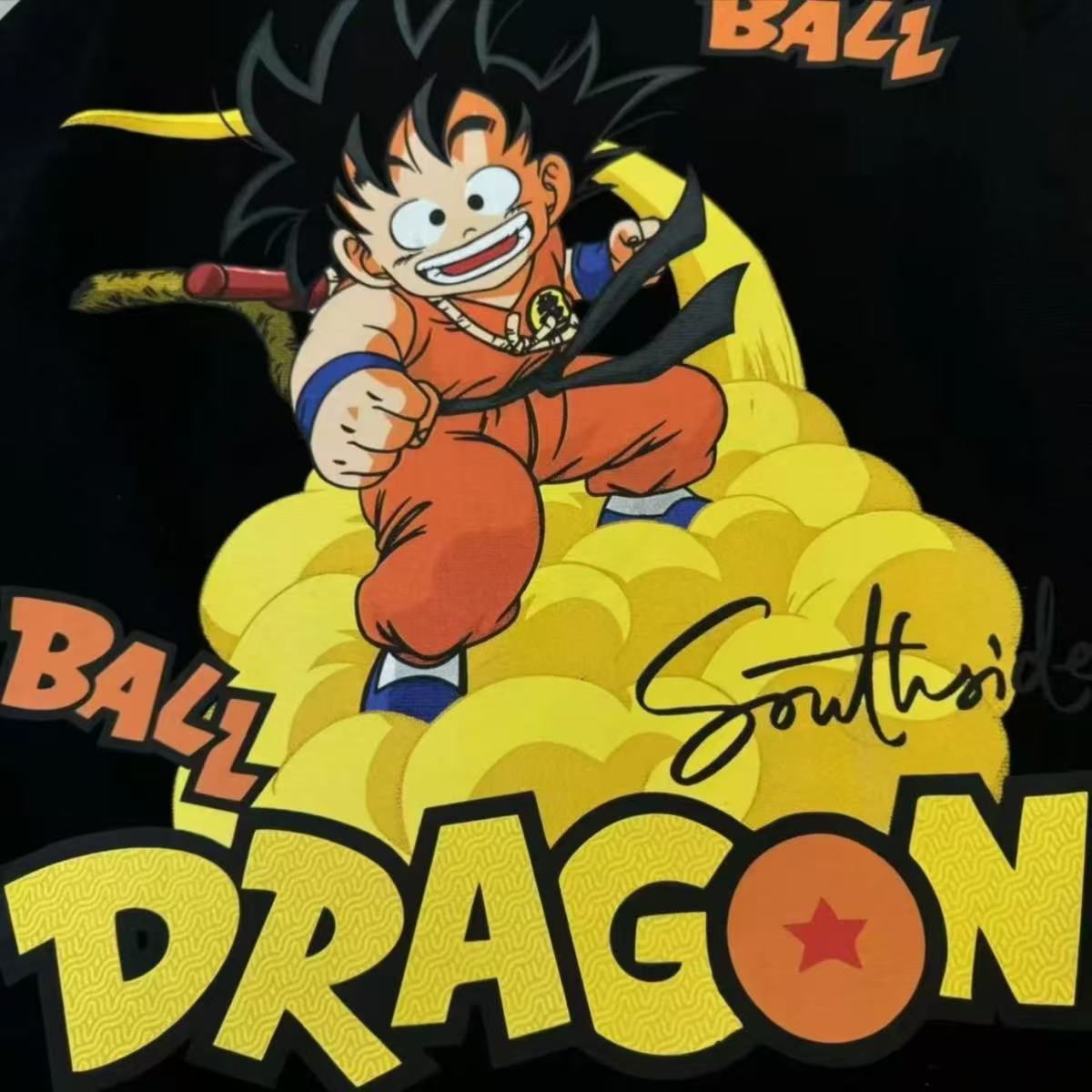Dragon Ball Kid Goku Kame Cloud Crewneck Sweatshirt, Big Back Graphic Pullover Sweatshirt, Unisex Loose Long Sleeve Anime Streetwear Sweater, Dragon Ball Z Fan Anime Sweatshirt Gift