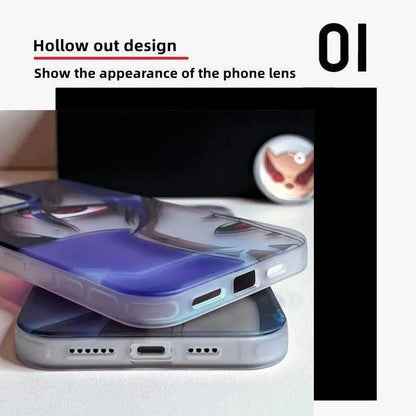 Naruto Anime Holographic Print Phone Case for iPhone, Uchiha Sasuke Hatake Kakashi Color Shifting Manga Character Cover, Slim Shockproof Anti-Scratch Soft Protective Phone Shell, Anime Naruto Fan Birthday Gift