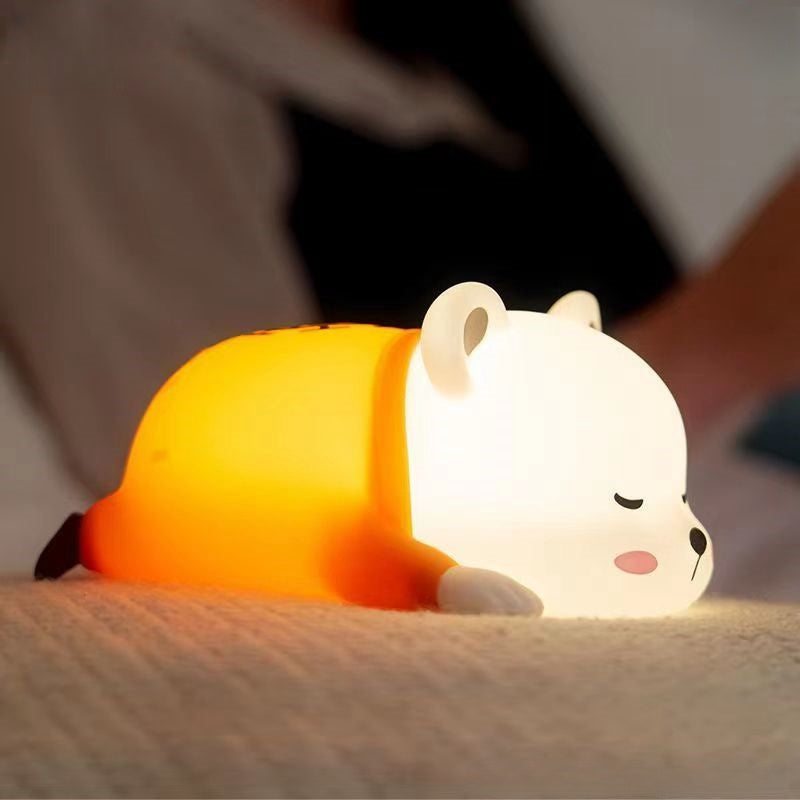 One Piece Bepo Silicone Night Light, Cute Touch Control LED Bedside Lamp, Soft Warm Light Anime Character Night Lamp, Rechargeable Bedroom Decor Light, Collectible Gift for One Piece Fans