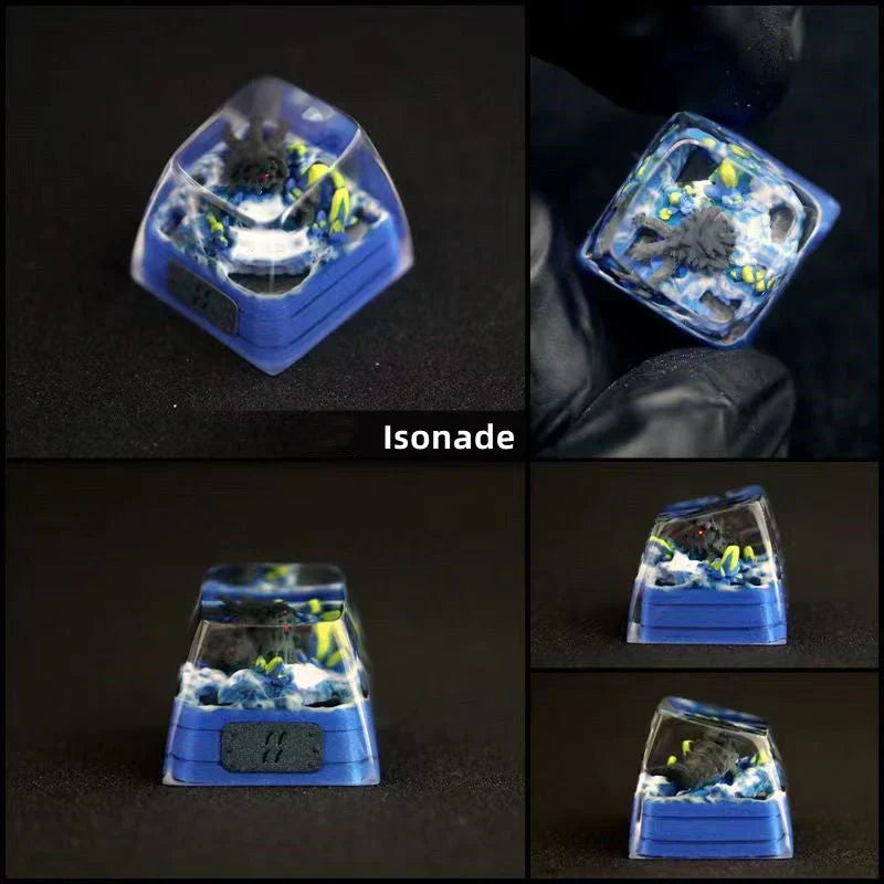 Anime Handmade Resin Artisan Keycap, Custom 3D SA Profile Key Cap for Mechanical Keyboard, Naruto Dragonball Themed DIY Keycap, Gaming Keyboard Decor Gift