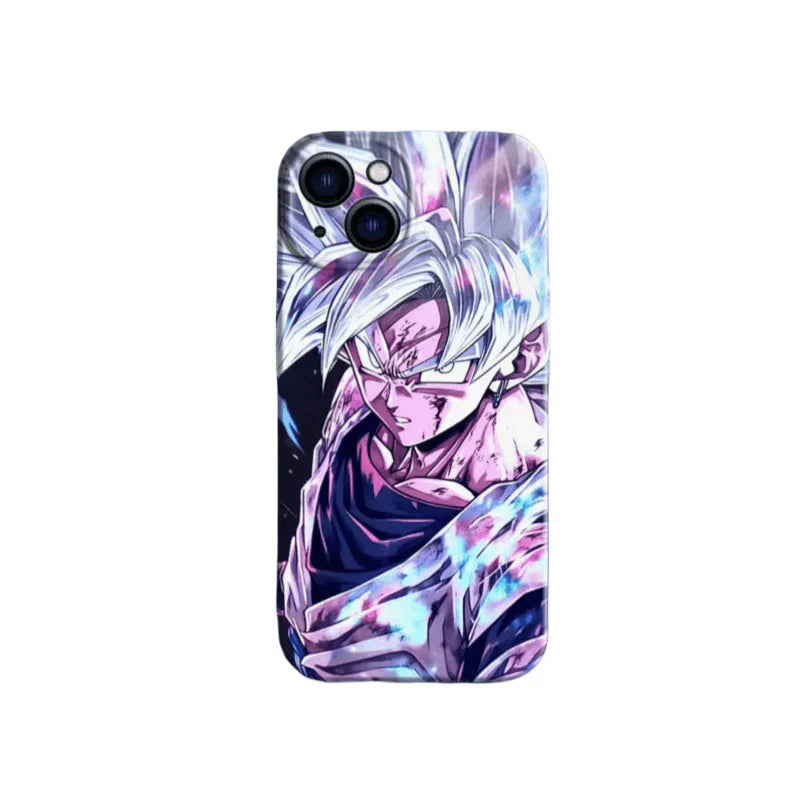 Dragon Ball Z Anime Phone Case for iPhone, Ultra Instinct Goku Vegeta Broly Character Print Protective Cover, DBZ Cool Manga Shockproof Film Phone Shell for iPhone Series Anime Fans