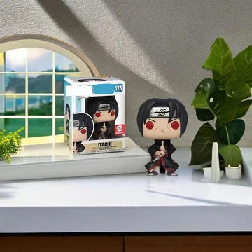 Naruto Anime Pop Figure, Q Version Vinyl Figurine, Kakashi Itachi Sasuke Collectible Statue with Gift Box, Desktop Ornament Anime Fan Birthday Gift