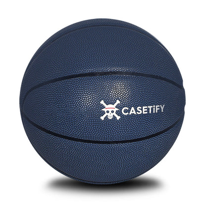 One Piece Laboon Anime Basketball, Official Themed Basketball with Straw Hat Pirates Skull Logo, Wear-resistant Rubber Basketball for Indoor Outdoor Game, Collectible Basketball Gift Box, Anime Sports Gift for One Piece Fans