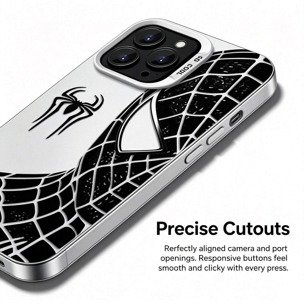 Marvel Spider‑Man Classic Suit Graphic iPhone Phone Case, Anti‑Drop Full‑Body Protective Cover, Precise Cutout Lens Raised Protection Phone Shell, Red & Black 2 Styles Available