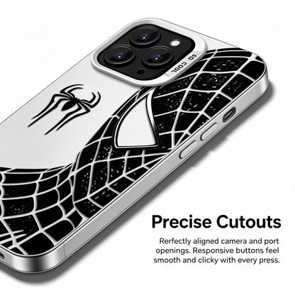 Marvel Spider‑Man Classic Suit Graphic iPhone Phone Case, Anti‑Drop Full‑Body Protective Cover, Precise Cutout Lens Raised Protection Phone Shell, Red & Black 2 Styles Available