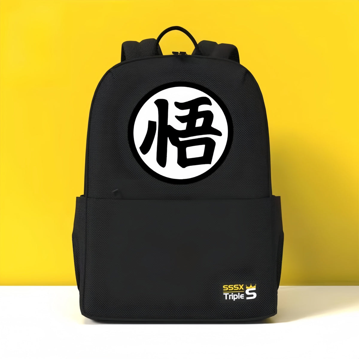 Dragon Ball Z Backpack, Goku Kanji Logo Anime School Backpack, Lightweight Casual Daypack Bookbag, Dragon Ball Character Print Rucksack for Teens Students, DBZ Dragon Ball Fan Merch Gift