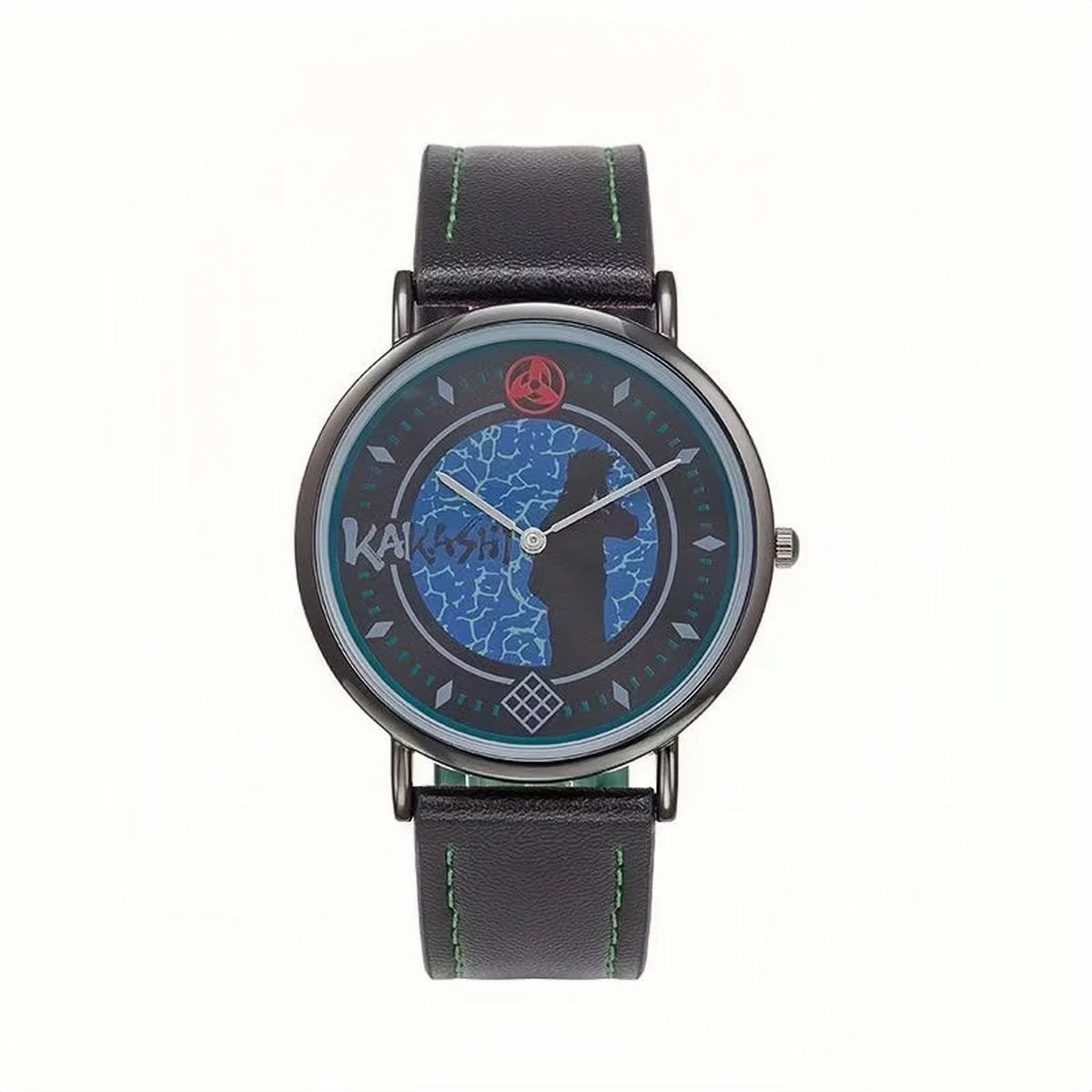 Naruto Anime Character Quartz Watch, Uchiha Sasuke Itachi Kakashi Naruto Wrist Watch, Vintage PU Leather Strap Analog Watch, Anime Cosplay Accessory Collectible Gift for Naruto Fans