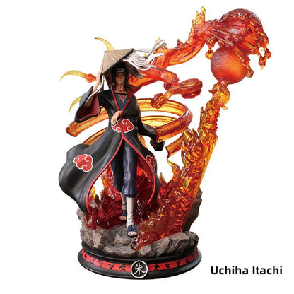 Naruto Akatsuki GK Figure, Anime Akatsuki Members Resin Statue, Itachi Pain Deidara Sasori Zetsu Kakuzu Collectible Figurine, Desktop Ornament, Naruto Fan Merch Gift
