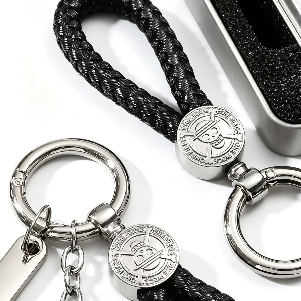 One Piece Wanted Poster Metal Dog Tag Keychain
