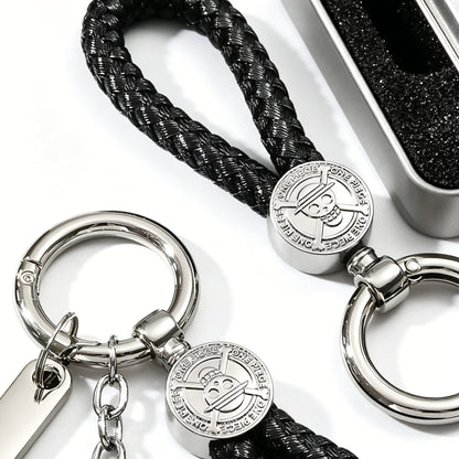 One Piece Wanted Poster Metal Dog Tag Keychain