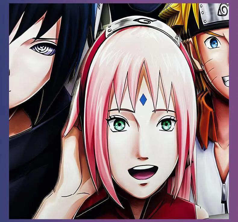 Naruto Team 7 3D Paper Cut Shadow Box Framed Art, Handmade Layered Papercraft Wall Decor, Anime Picture Frame, Fan Collectible Room Decor Gift