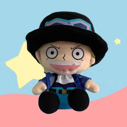 One Piece Assorted Anime Plush Dolls, Luffy Ace Law Chopper Stuffed Figure, Thousand Sunny Going Merry Pirate Ship Plush Toy, Cute One Piece Character Soft Plushies, Anime Collectible Gifts for Kids & Fans