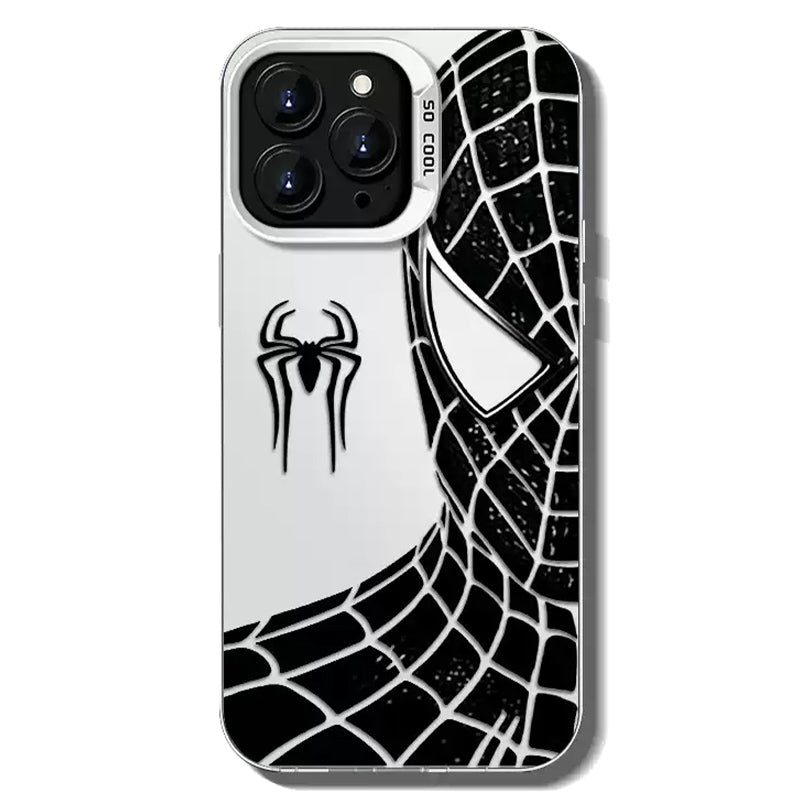 Marvel Spider‑Man Classic Suit Graphic iPhone Phone Case, Anti‑Drop Full‑Body Protective Cover, Precise Cutout Lens Raised Protection Phone Shell, Red & Black 2 Styles Available