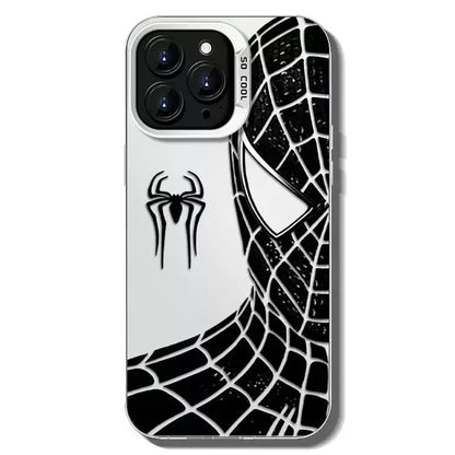 Marvel Spider‑Man Classic Suit Graphic iPhone Phone Case, Anti‑Drop Full‑Body Protective Cover, Precise Cutout Lens Raised Protection Phone Shell, Red & Black 2 Styles Available