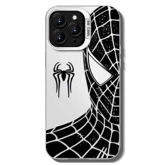 Marvel Spider‑Man Classic Suit Graphic iPhone Phone Case, Anti‑Drop Full‑Body Protective Cover, Precise Cutout Lens Raised Protection Phone Shell, Red & Black 2 Styles Available