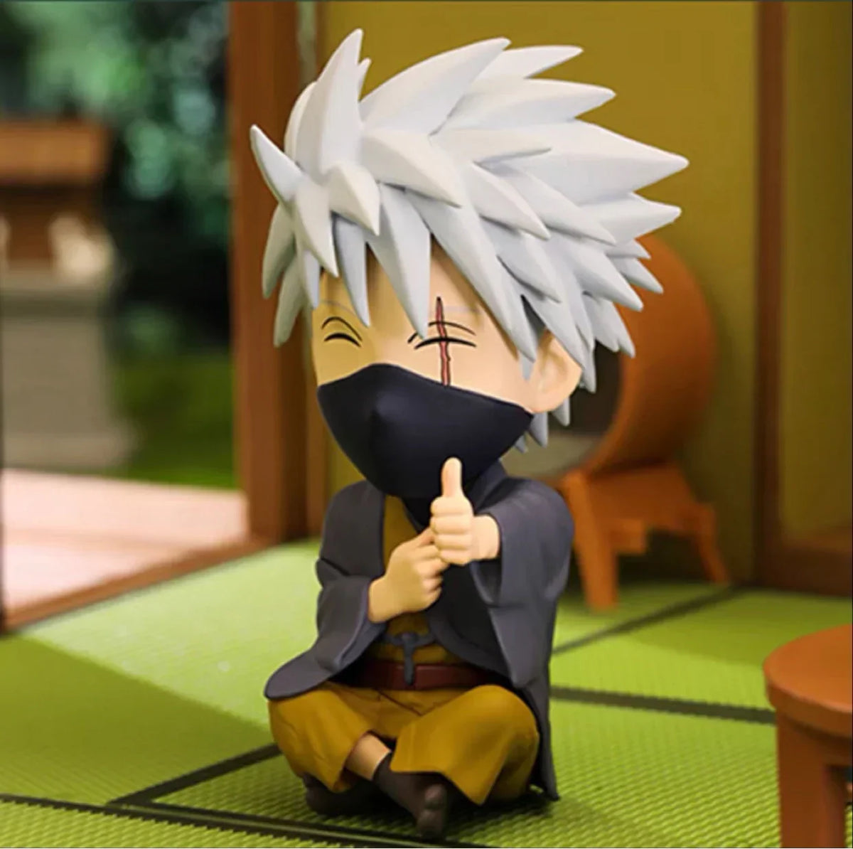 Naruto Anime Q Version Blind Box Figure, Uzumaki Naruto Sasuke Hinata Sakura Kakashi Jiraiya Collectible Figurine, Cute Chibi Character Statue, Desktop Decoration Gift for Naruto Fans