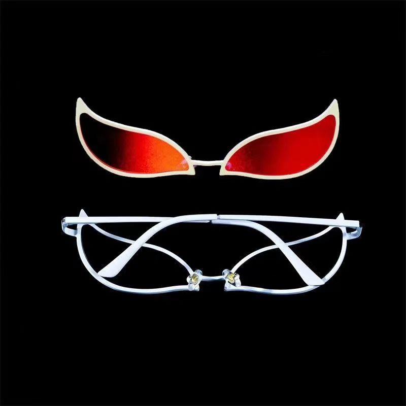 One Piece Anime Cosplay Sunglasses, Doflamingo Kizaru Cos Glasses, Cat Eye Color Lens Costume Eyewear, Halloween Party Cosplay Prop, Anime Fan Collection Gift