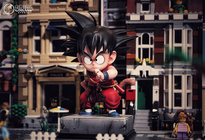 Dragon Ball Kid Goku Figure, Childhood Little Goku Action Statue, Anime Character Collectible Figurine with Base, Desktop Decoration Model Toy, Gift for Dragon Ball Z Anime Fans