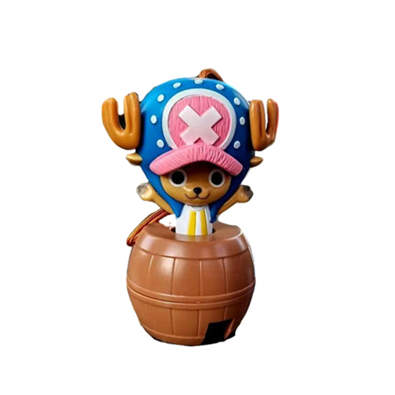 One Piece Q Version Anime Figure USB Charger, Luffy Zoro Sanji Shanks Chopper Cute Mini Figurine Statue, Anime Character Ornament Desktop Decoration Collectible Toy, One Piece Fan Birthday Holiday Gift