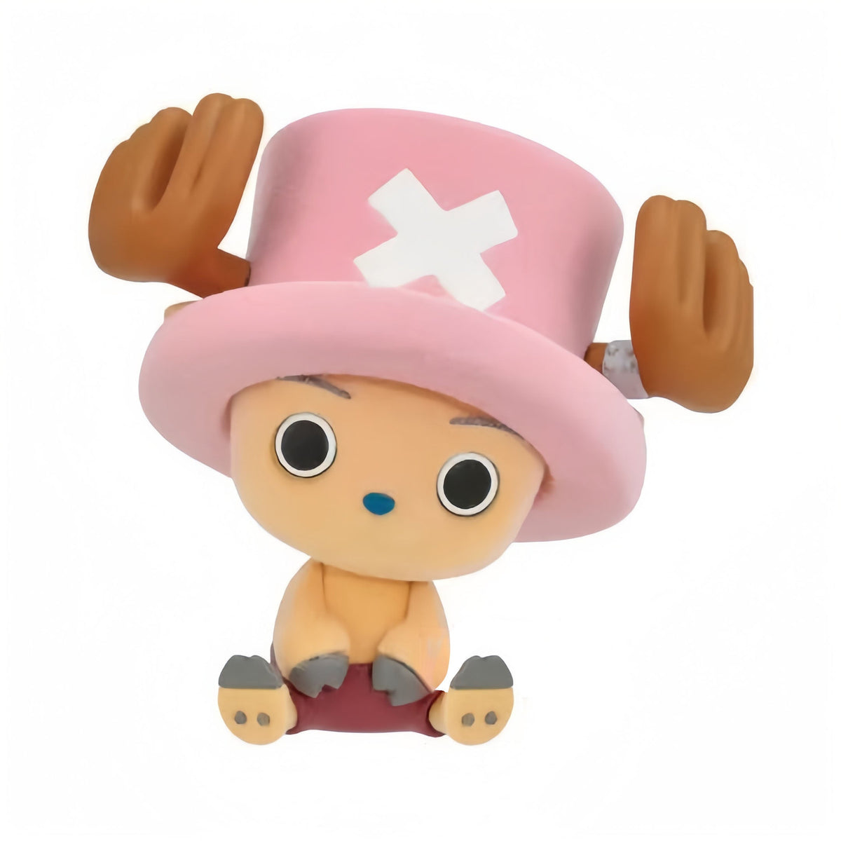 One Piece Tony Tony Chopper Flocked Figurine, Cute Sitting & Standing 2 Styles Chopper Anime Figure, Flocking Surface Statue Model, Desktop Decoration Collectible Gift for One Piece Fans ✅Shopify 独立站精简标题